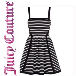 Juicy couture Black & white striped dress